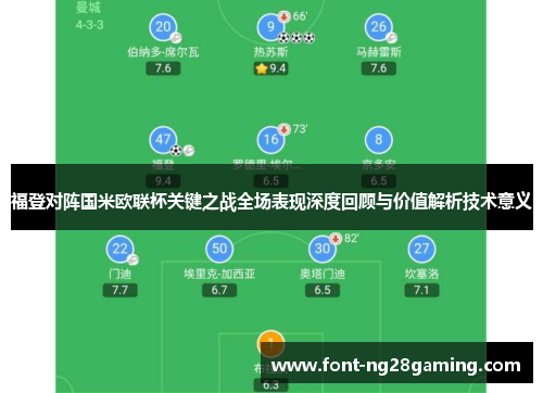 福登对阵国米欧联杯关键之战全场表现深度回顾与价值解析技术意义 福登对阵国米欧联杯关键之战全场表现深度回顾与价值解析技术意义